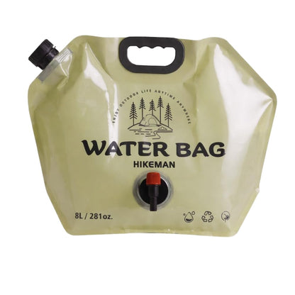 8L Collapsible Water Bag with Spigot & Handle, BPA-Free for Camping & Travel