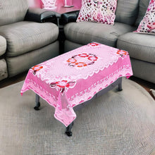 Floral Table Cover - (2 Pc  58x38 Inch)