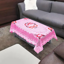 Floral Table Cover - (2 Pc  58x38 Inch)